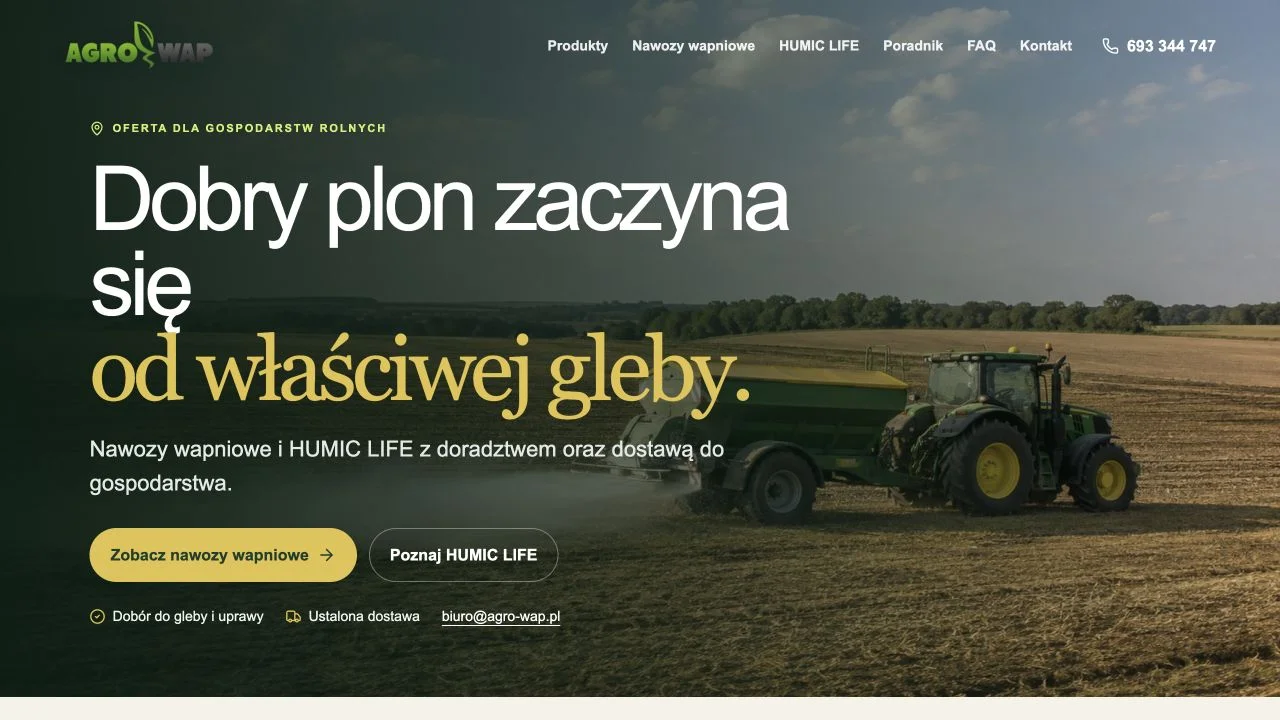 Podgląd strony AGRO-WAP
